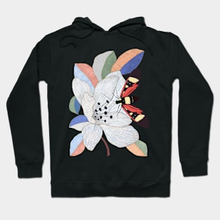 Magnolica flower and insect Hoodie